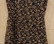espirt black and white knee length dress