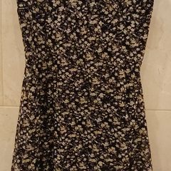 espirt black and white knee length dress