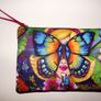 Handmade "Butterfly" 100% silk clutch bag Image 5
