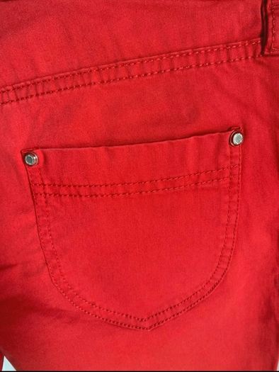 Massimo Dutti Classy red straight leg trousers