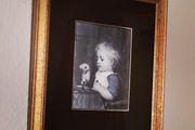 Antique engraving "The Little Architect"