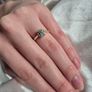0.50ct Diamond Cluster Engagement Ring 18ct Gold Size K Hallmarked Image 3