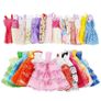 Barbies 31 Items Dollhouse Furniture 1x Robe Wardrobe+30 Doll Accessories Doll Clothes Dresses Crowns Necklace Shoes For Barbie Image 3