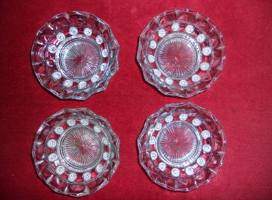Antique Early 1900's Retro French Glass Ware in Light Blue.