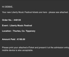 Liberty music festival Thurles