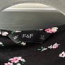 F&F black floral wrap dress size 10 Image 3