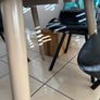 Extendable glass dining table &4 chairs Image 7