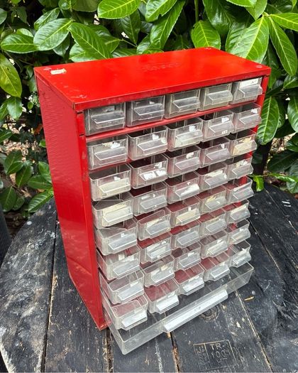Vintage Plasco Metal Framed Storage Cabinet