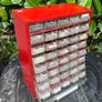 Vintage Plasco Metal Framed Storage Cabinet Image 3