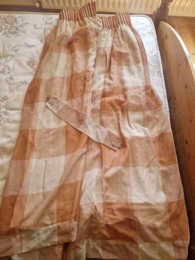 Lined voile tab top  curtains