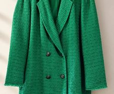 Zara green tweed blazer (Kate Middleton Style) Size L