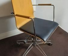 Vintage Danish Dan-Form Swivel Desk Chair