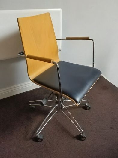 Vintage Danish Dan-Form Swivel Desk Chair