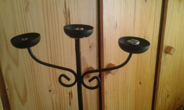 Metal Candle Holder.