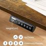 Electric Standing Desk Height Adjustable 120 x 60cm, Sit Stand Desk with 4 Memory Smart Pannel, Home Office Desk with Splice Board Image 4