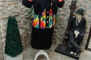 Vintage 80s 90s Jacqueline lechat Cannes pencil floral dress with cropped blazer