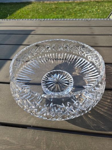 Heavy Medium Sized Crystal Fruit Bowl