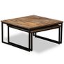 Nesting Coffee Table Set 2 Pieces Solid Reclaimed Teak Image 4