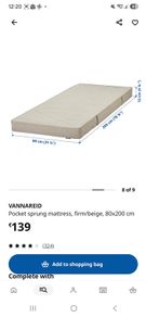 Ikea Child's Bed Mattress