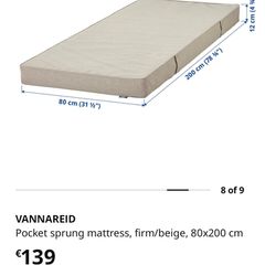 Ikea Child's Bed Mattress