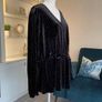 Brand-New Ladies Black & Gold Long Sleeved peplum Faux Wrap Top from Marks & Spencer Image 10