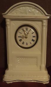 Belleek mantel clock