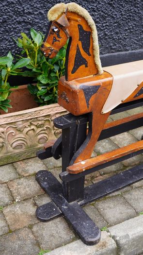 Vintage Wooden Rocking Horse
