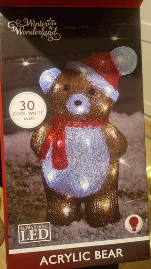 Christmas bundle - Santa figure, bear ornament big snowflake etc.