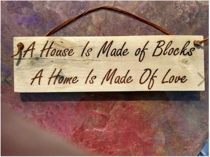 Reclaimed Recycled Rustic Wood Sign - Dads Office