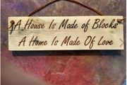 Outdoor Vintage Gardener Rustic Gift Idea - A Home Is Made Of Love