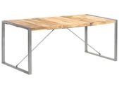 Dining Table 180x90x75 cm Solid Rough Mango Wood