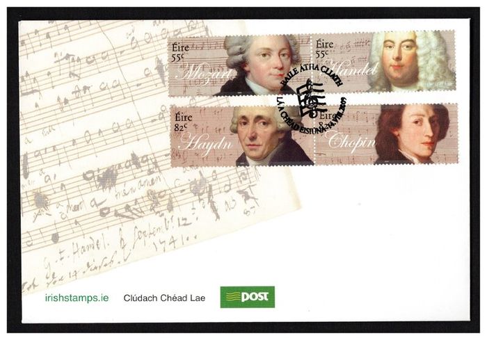 Collection 2009 Ireland Commemorative Stamps An Post First Day Cover (FDC). Collection of 24 covers.