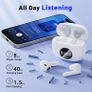Wireless Earbuds,Bluetooth 5.3 Headphones in Ear with 4 ENC Noise Cancelling Mic-J90White Image 6