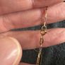 Vintage 9k Gold box necklace Image 4