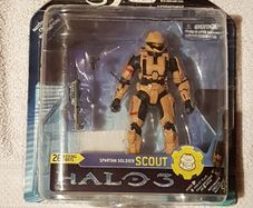 Halo 3 Series 2 Tan Spartan Soldier Scout Action Figure McFarlane Toys