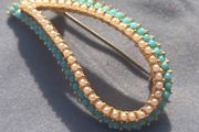 Stamped A595 1950s vintage brooch, no damage. D18 POST 3e