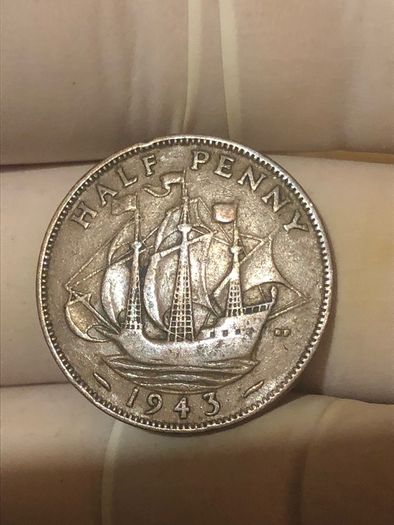 George VI half penny  x 36 Pictures