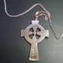 NEW silver celtic cross & chain RRP 155 eur in box Image 3