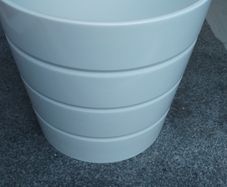 White plant pot