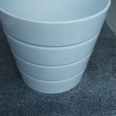White plant pot