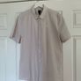 River Island Beige Check Short Sleeve Shirt Image 9