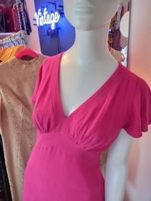 Ossie Clark Pink Tea Dress