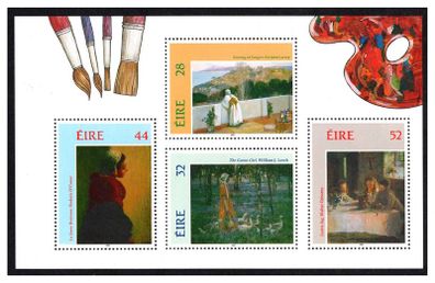 1993 Ireland Irish Impressionism Painters Commemorative Stamps Booklet Pane Mint Never Hinged (MNH). Hibernian HP59