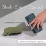 SleekStrip SleekGrip-Essential Ultra Thin Phone Grip Stand,Slim Metal Finger Loop Ring Hand Holder Strap Cell Phone Grips for iPhone 16 Pro Max,17 Air,Android,Case Back - Black x Jet Black Image 3