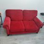 Red Velvet Couch Image 2