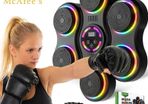 Music Boxing Machine  9 Speed Modes LED Wall Punch Pad with Glove
