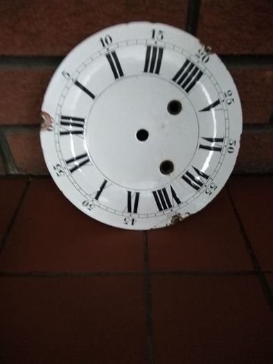 Antique Enamel Clock Face
