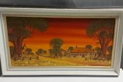 Sunset over queensland by j. kursak 1981 painting
