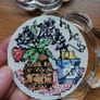 Handmade Cross Stitch Embroidered Display Coasters Image 5