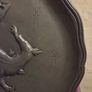Continental Pewter Plate Depicting a Salamander Image 3